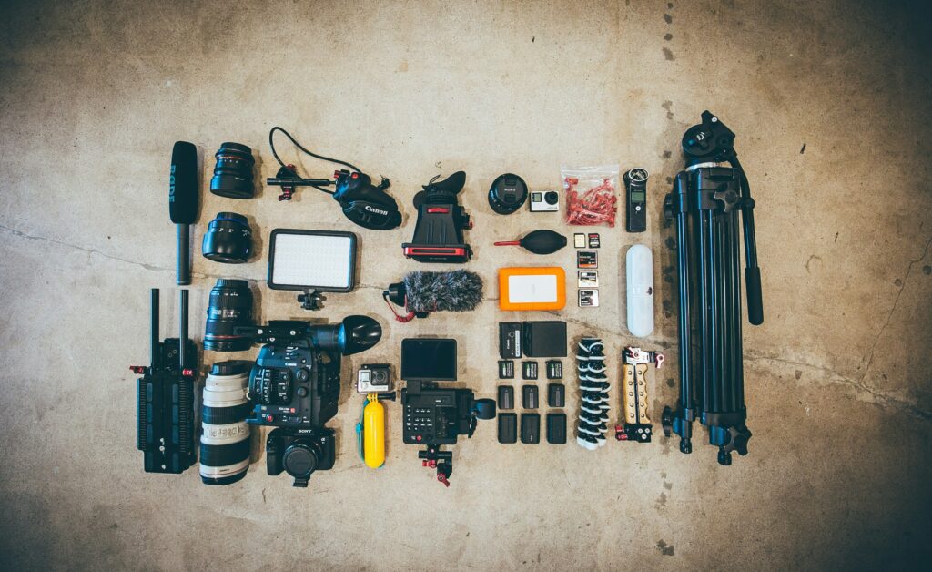 Camera gear packing strategy